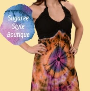 Tie dye maxi dress